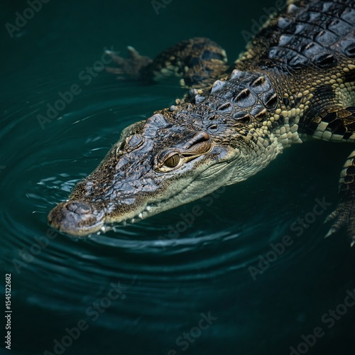 Wallpaper Mural crocodile in the water Torontodigital.ca