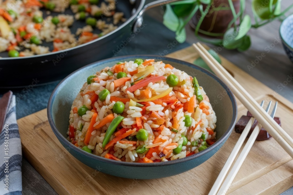 Vegetable fried rice. Vegetable fried rice.