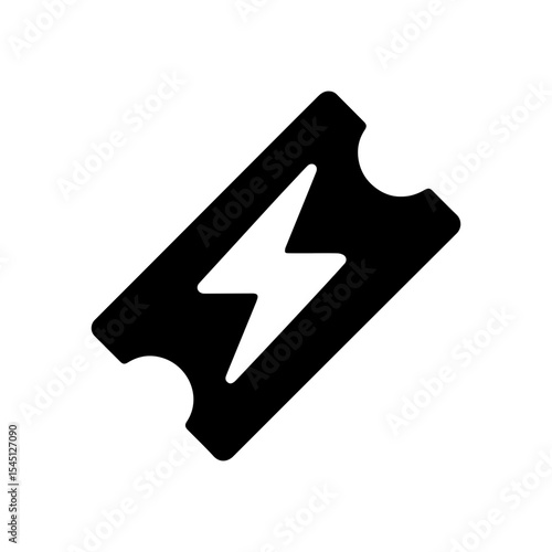 Fast pass express lane icon with transparent background symbolizing priority access and quick entry service
