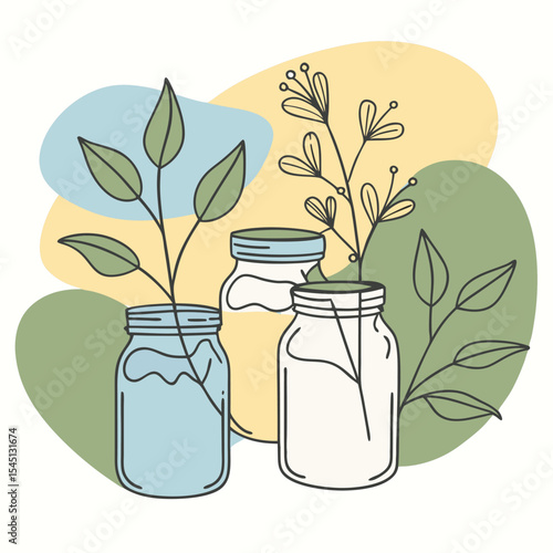vector illustration of a bottle of oil