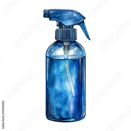 watercolor vector of Hair Spray, isolated on a white background.