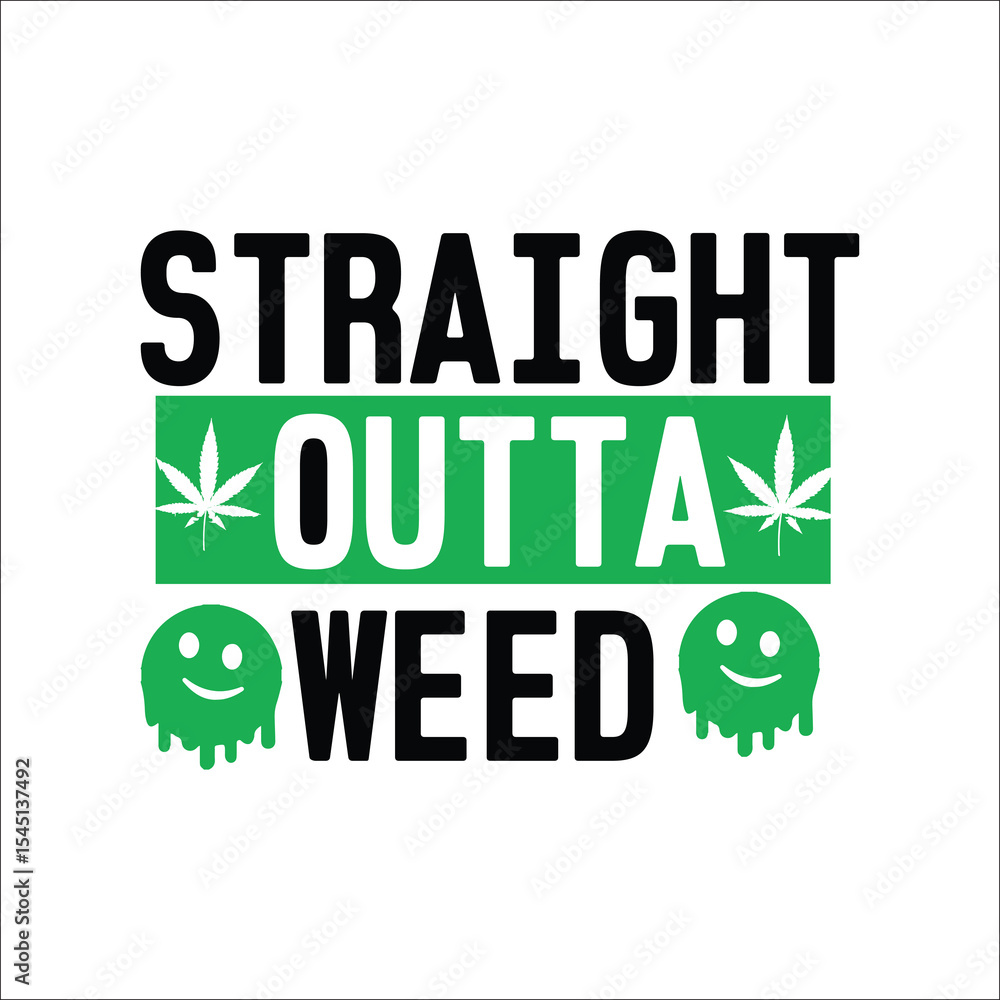 Fototapeta premium Weed Svg Design,marijuana leaf svg design