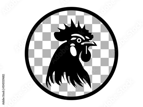 Chicken Logo icon set design concept. good for rooster restaurant and chicken farm. vector illustration.set of hen head silhouettes vector design