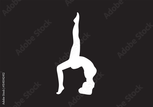 Slim sportive young woman & man doing yoga & fitness exercises. Healthy lifestyle. Exercise and fitness icons. Gym and Workout Set. Person Yoga exercises poses. Lunges, Pushups, Squats, Dumbbell rows,