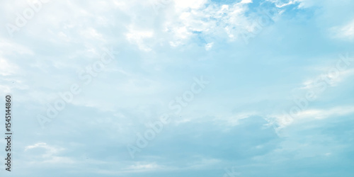 White cloud blue, beautiful nature, bright light, sunny, fresh weather, soft clouds effect on the background, Southern California air panorama 