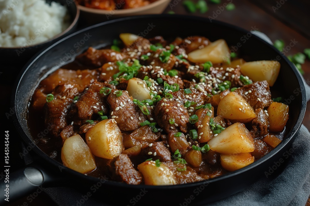 Korean Bulgogi Beef Sizzles With Garlic, Soy, And Evening Light Comfort Korean Bulgogi Beef Sizzles With Garlic, Soy, And Evening Light Comfort