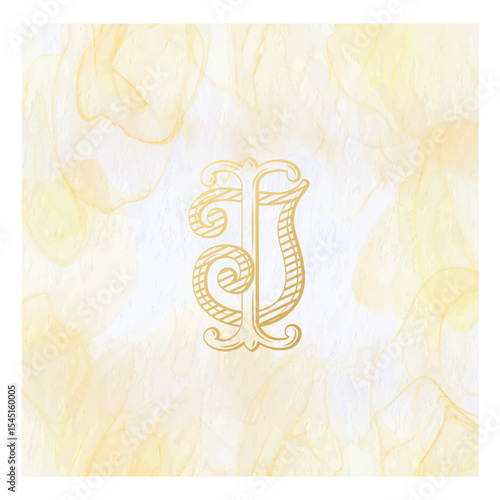 IJ, JI, logo IJ, Letter IJ,  Monogram IJ,Wedding Monogram, Wedding Logo, Logo Design , Monogram Vintage