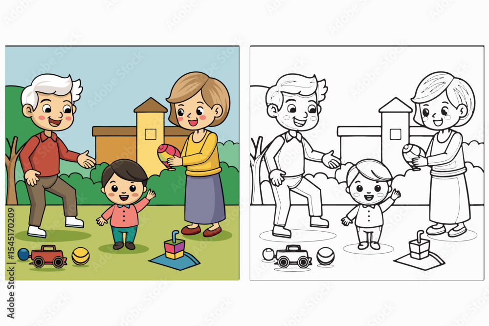 Fototapeta premium coloring book