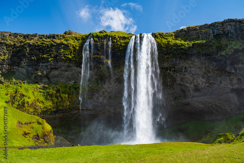 Amazing Seljalandsfoss waterfall in south east Iceland
