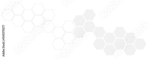 Futuristic molecule structure abstract hexagonal network background design for technology and medical science.	