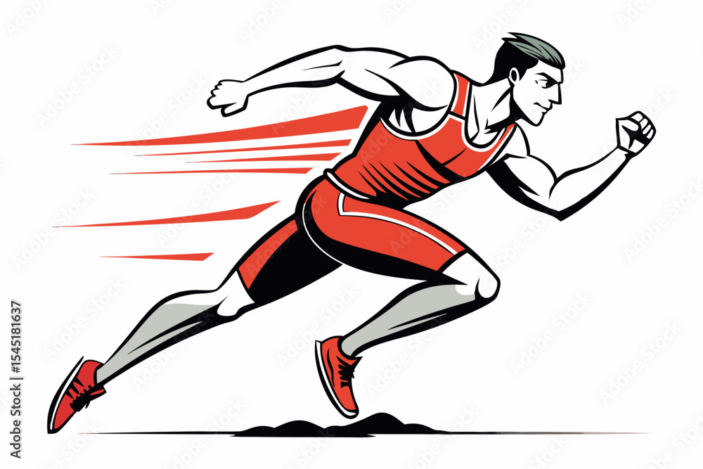 Obraz premium Vintage black and white illustration of a muscular male boxer in a powerful fighting stance. This dynamic vector-style artwork features bold line shading, detailed muscle anatomy