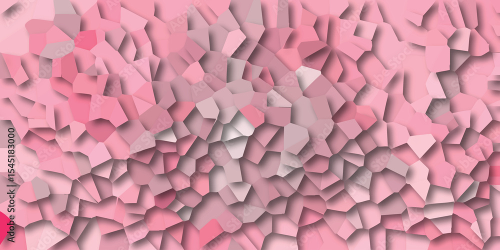 Abstract pink geometric background with polygonal shapes creative design in various shades of rose and soft white tones for digital concepts Abstract pink geometric background with polygonal shapes creative design in various shades of rose and soft white tones for digital concepts