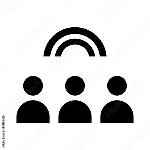 diversity glyph icon