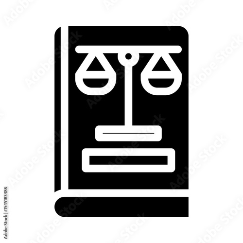 law book glyph icon