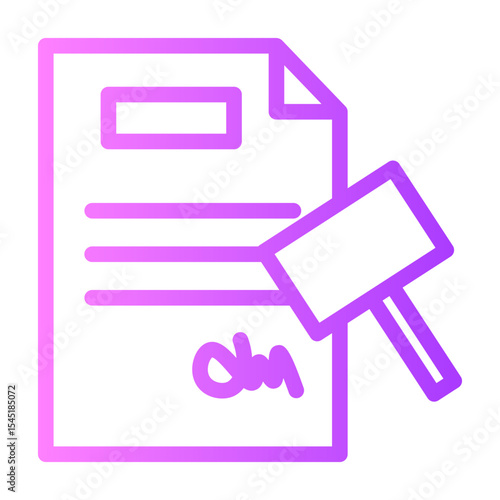 legal document gradient icon