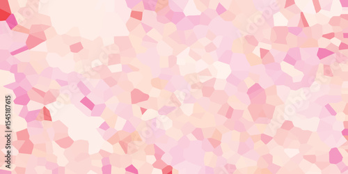 Soft pink geometric mosaic pattern displaying beautiful tones suitable for a delicate and artistic design element or textured fill