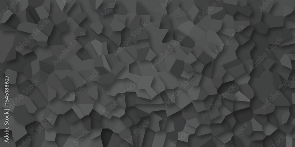 Obraz premium Textured gray mosaic design illustrating a complex and fragmented surface with variations in shading and depth for digital media