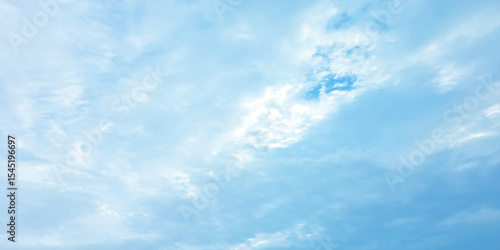 White cloud blue, beautiful nature, bright light, sunny, fresh weather, soft clouds effect on the background, Southern California air panorama 
