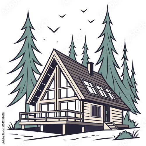 house in winter