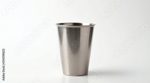 Wallpaper Mural Stainless Steel Cup Isolated on White Background Torontodigital.ca