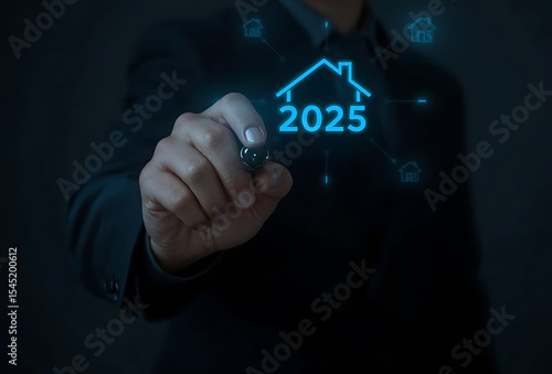 Business Professional Holding Smartphone with Glowing Digital Wallet and Dollar Bill Hologram, Symbolizing Mobile Banking and Financial Technology.