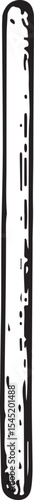 A black-and-white sketch of a long-handled squeegee with a flat blade, ideal for cleaning windows and glass, perfect for janitorial and hygiene-themed illustrations