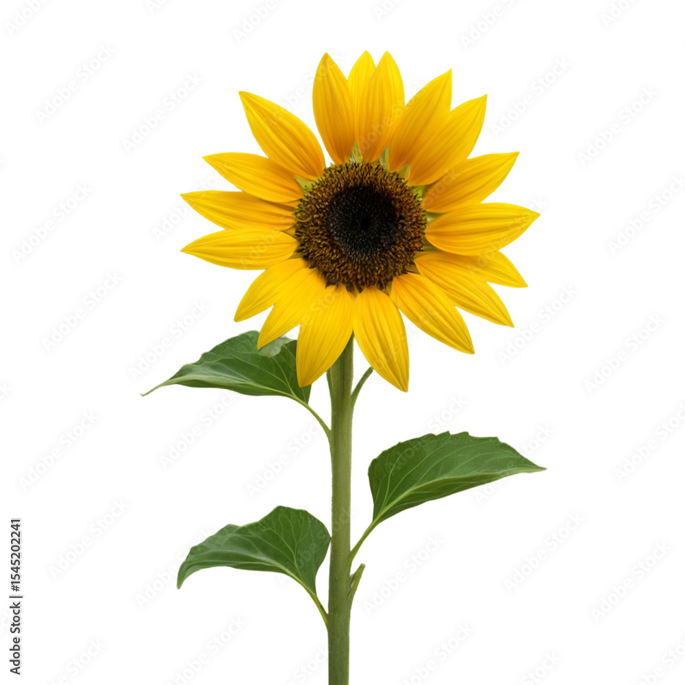 Obraz premium sunflower isolated on white background