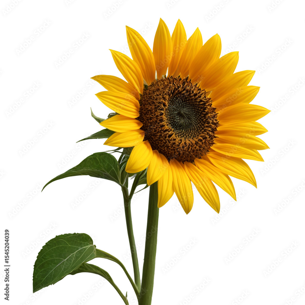 Obraz premium sunflower isolated on white background