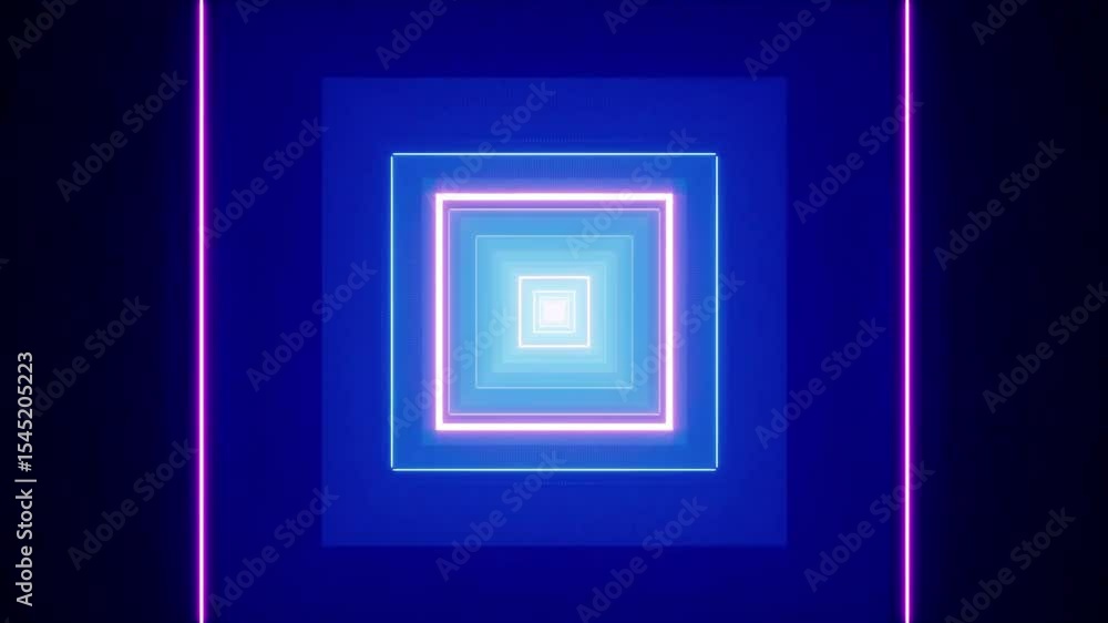 A vibrant geometric design featuring concentric squares in shades of blue and pink, creating a hypnotic effect. A vibrant geometric design featuring concentric squares in shades of blue and pink, creating a hypnotic effect.