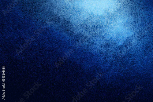 Abstract blue gradient background with grainy texture