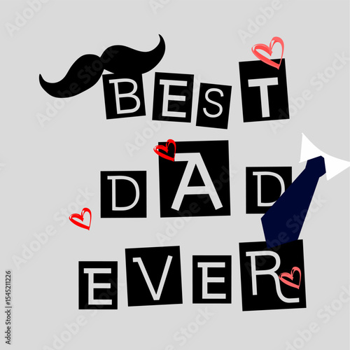 Best dad ever t-shirt design