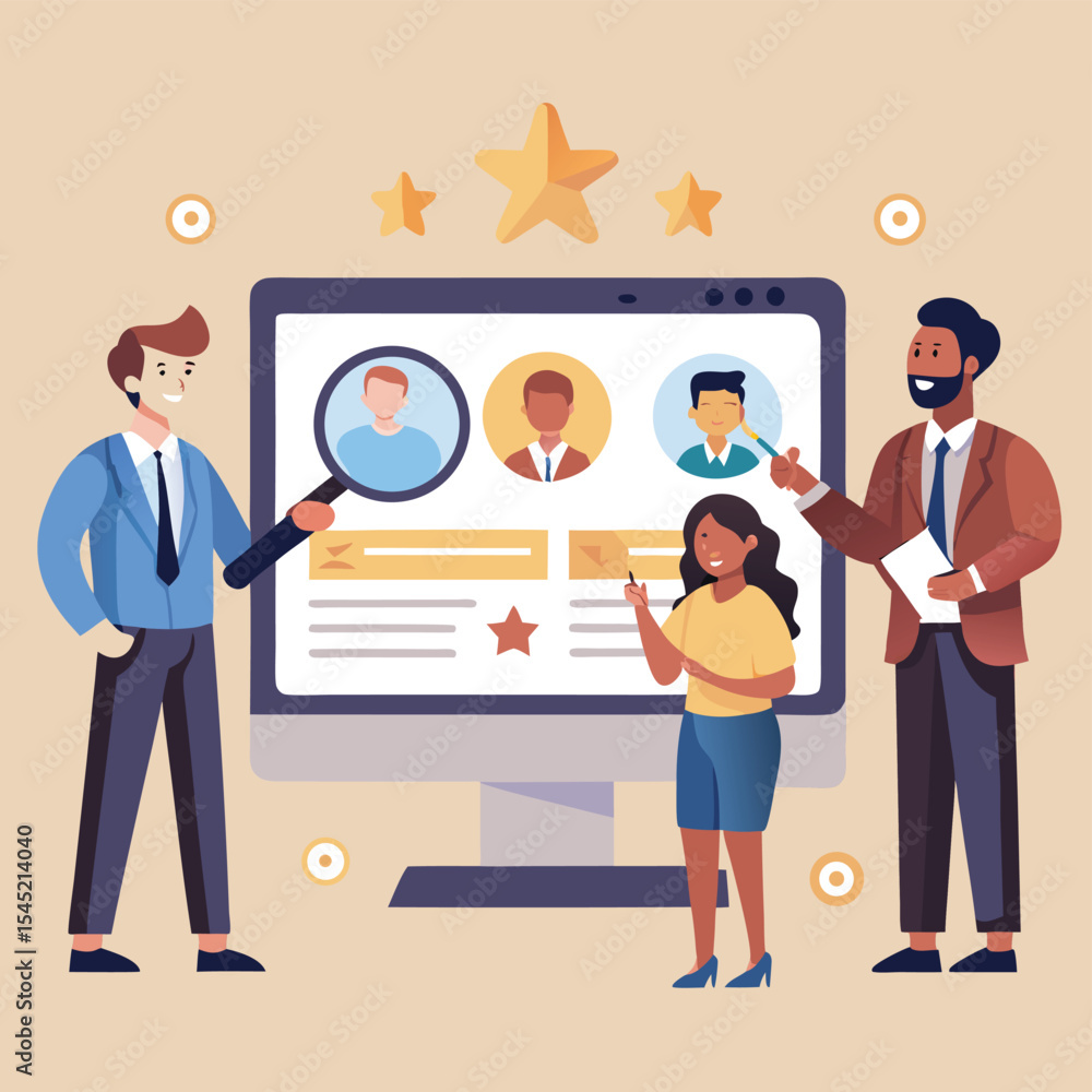 Fototapeta premium Efficient Candidate Selection Streamlining Your Hiring Process with Top Talent