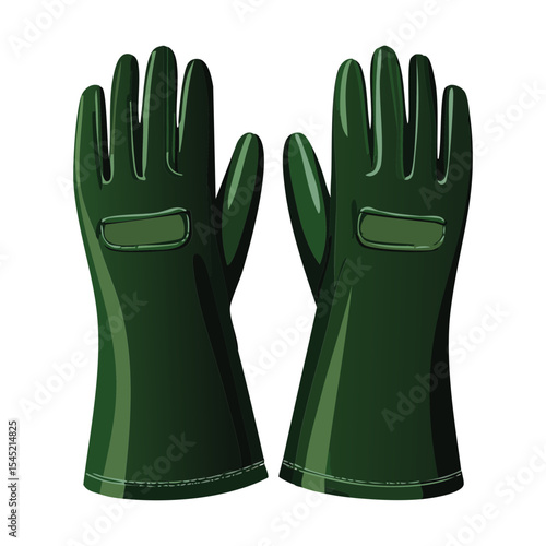 Forest Green Gardening Gloves New