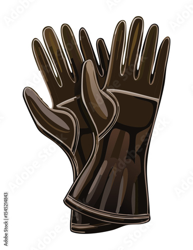 Sturdy Brown Gardening Gloves for Work