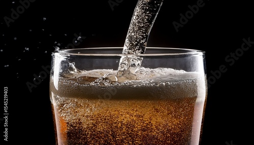 Wallpaper Mural high resolution image of soda stream entering a glass Torontodigital.ca