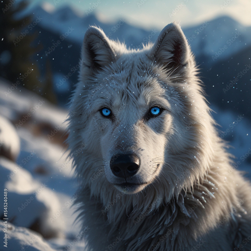 Obraz premium wolf in winter