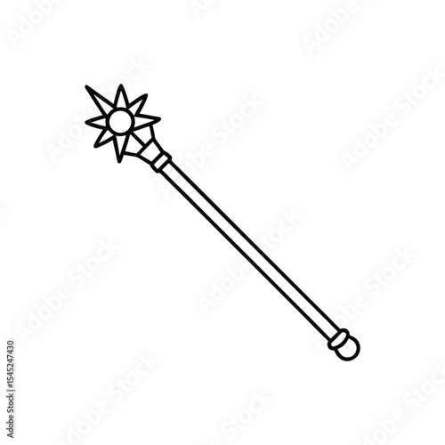 mace line art