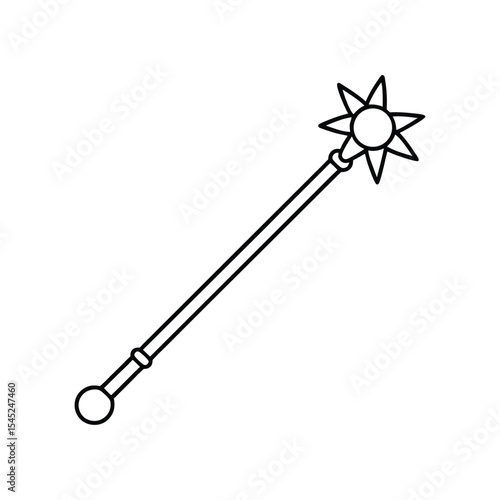 mace line art