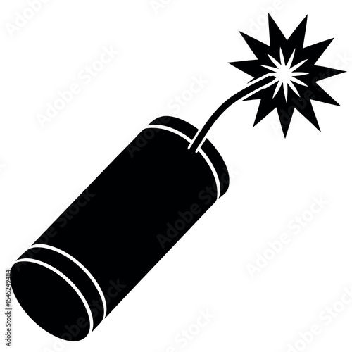 Cylindrical firecracker design with single fuse