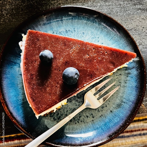 Ein Stück Käsekuchen