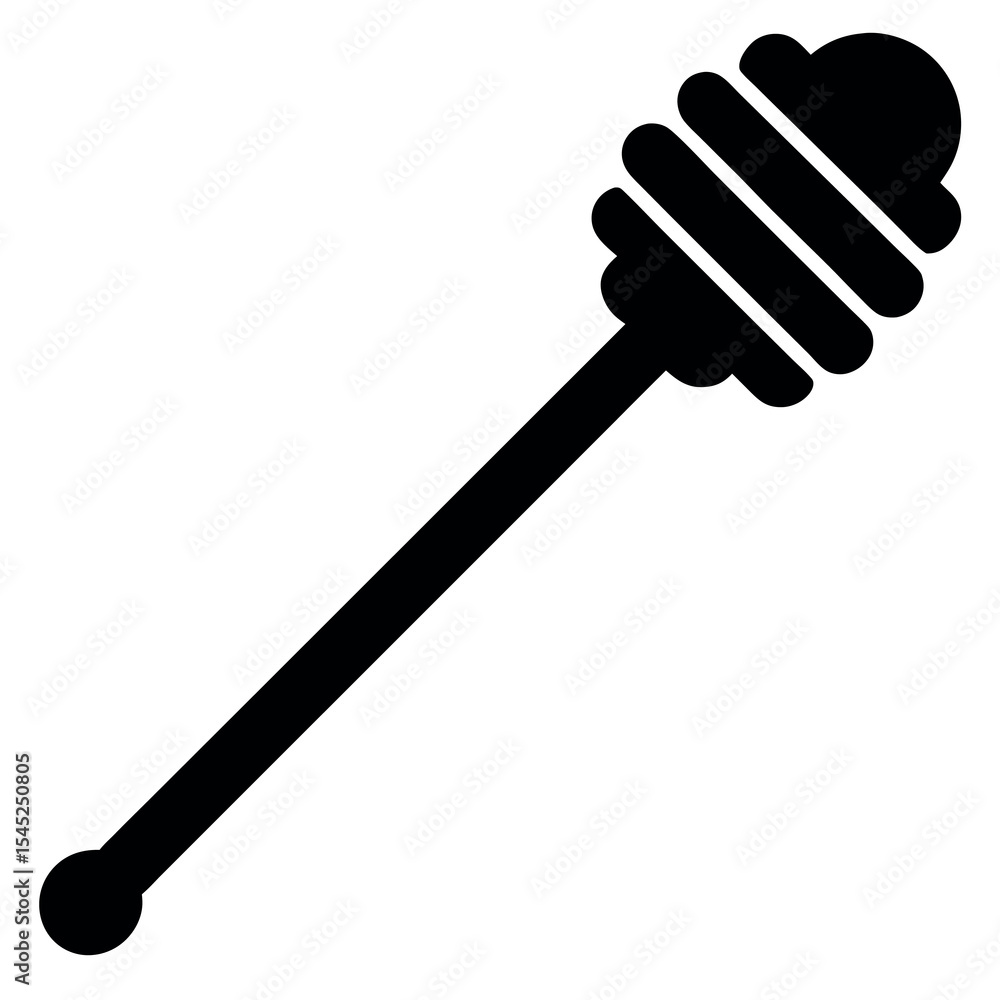 Honey dipper icon flat and clean design for websites and apps Honey dipper icon flat and clean design for websites and apps