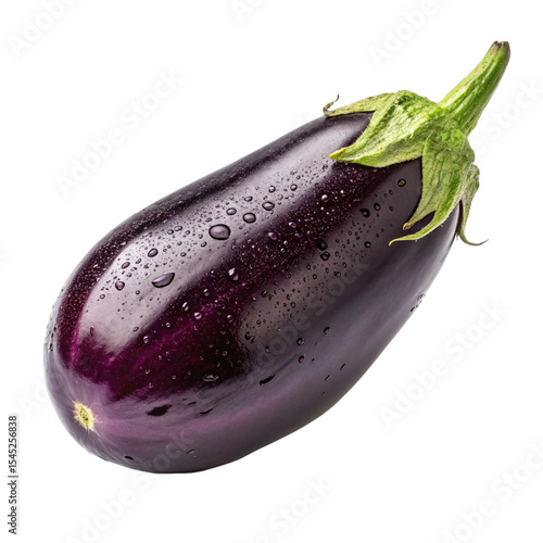 eggplants isolated on white background