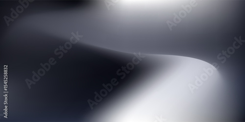 Modern render of illuminated gray colored corridor art modern