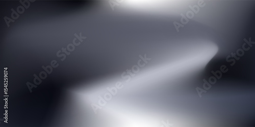 Modern render of illuminated gray colored corridor art modern