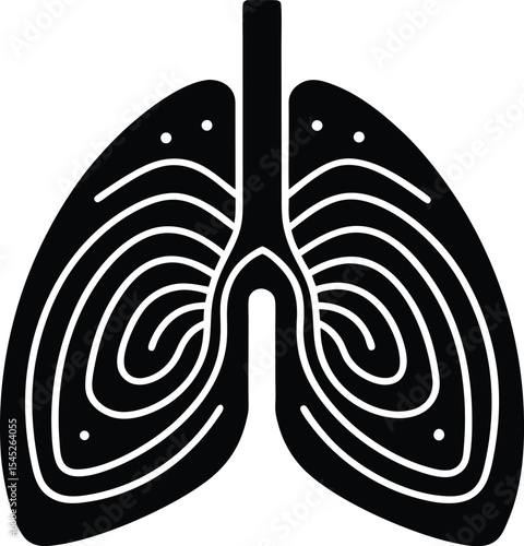 Abstract Lungs Illustration

