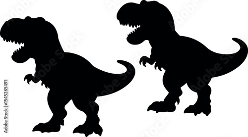 Tyrannosaurus rex dinosaur vector illustration