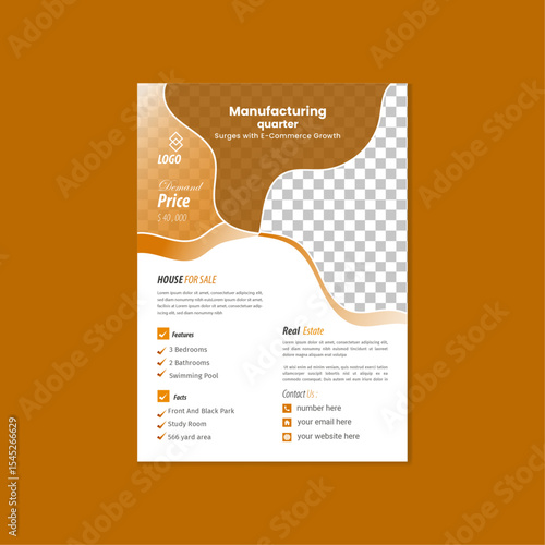 corporate real state business flyer