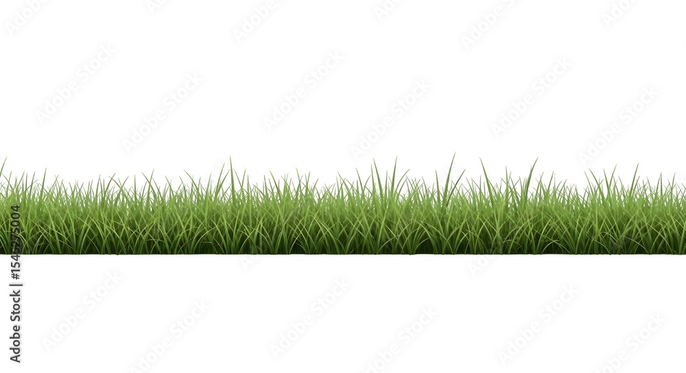Naklejka premium Green grass png transparent background for design element nature lawn field realistic grass patch isolated