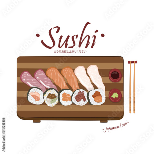Sushi Icon Set Vector Design.