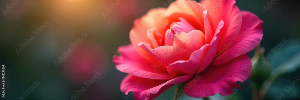 Close-up of a vibrant, blooming flower, petals unfurling in soft light, conveying a feeling of romantic love and affection , delicate, spring, affection Close-up of a vibrant, blooming flower, petals unfurling in soft light, conveying a feeling of romantic love and affection , delicate, spring, affection